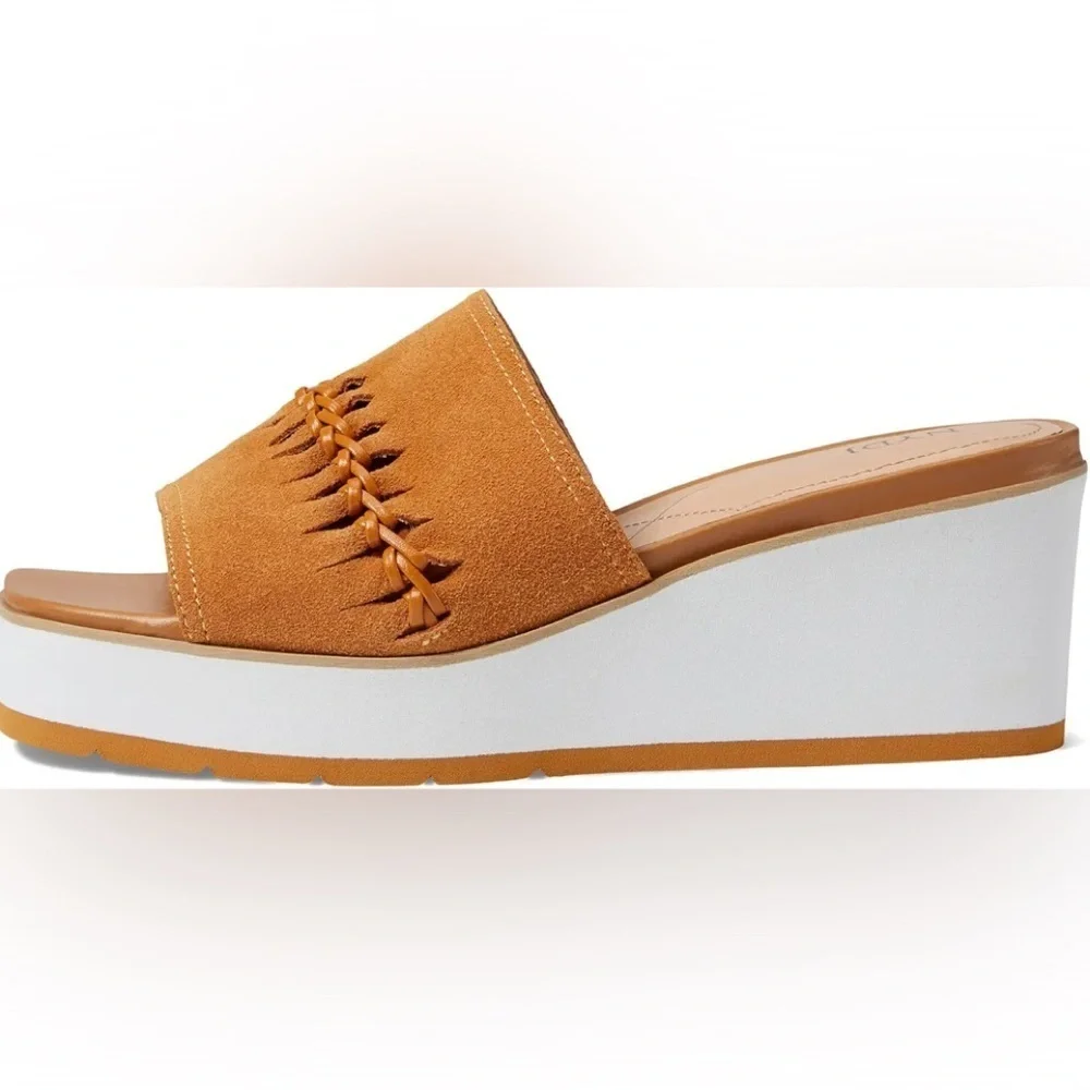 NYDJ Suede Rory Wedge Sandal